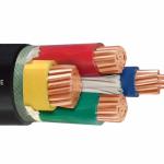 95mm PVC Insulation Copper Cable / Flexible 4 Core Electric Cable