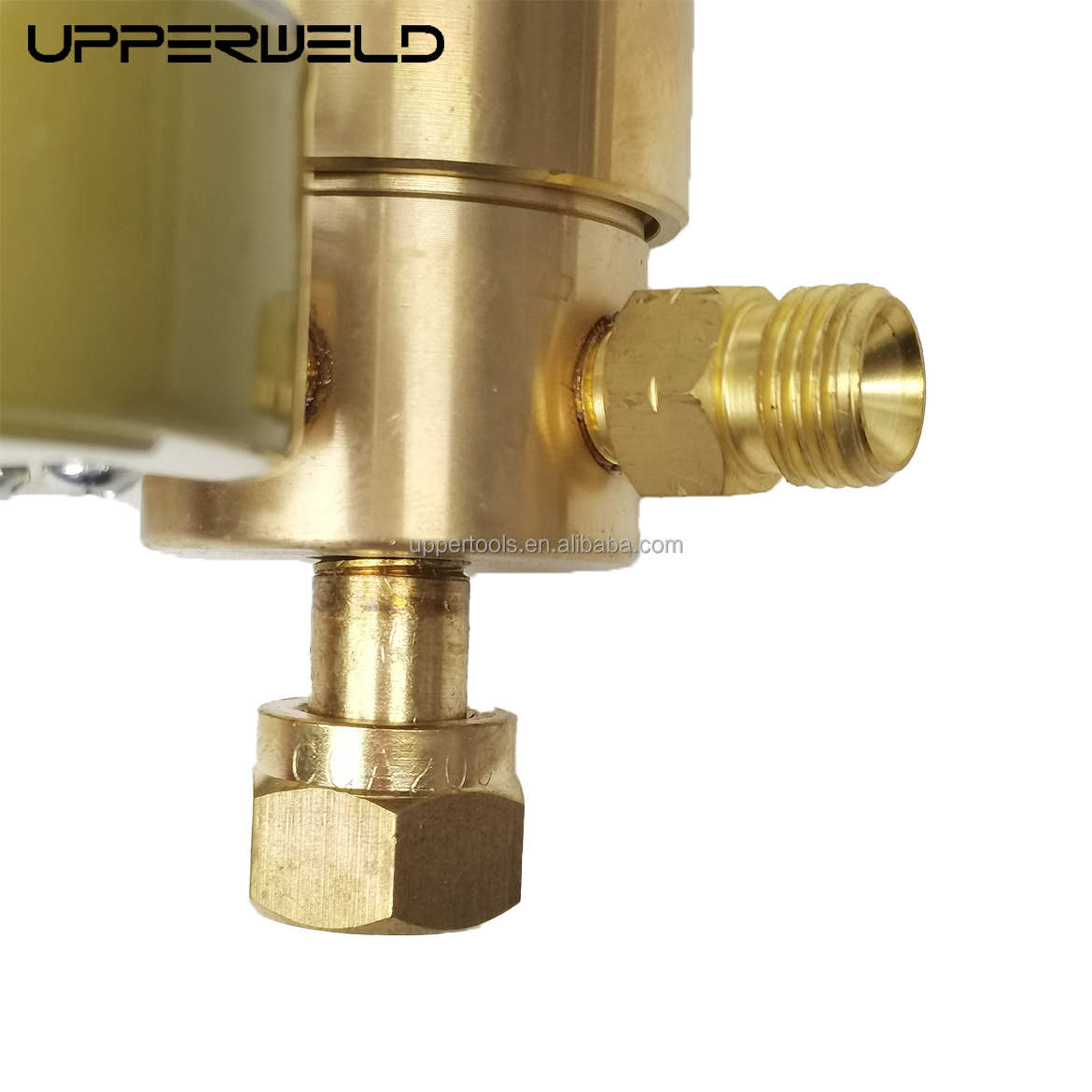 Max. Outlet Pressure 10 Bar Customizable Brass Dual Stage Gas Regulator for Welding