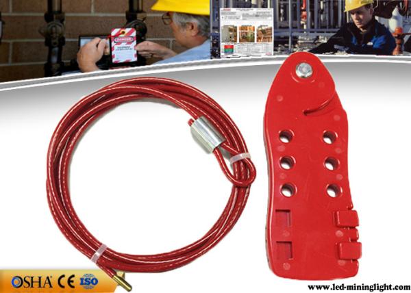 Buy cheap Red Cable Lock Out PC Body Stainless Steel Cable 4 Pieces Padlocks Available from wholesalers