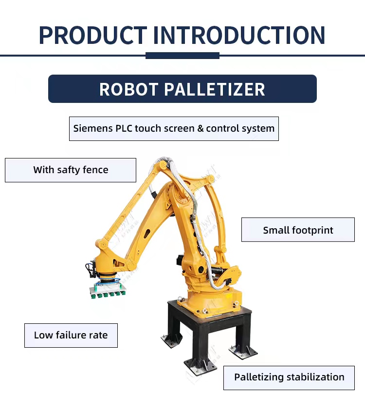 Automatic Palletizing System Line Machine Customized Robot Palletizer