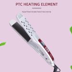 Titanium Fast Heating Steam Hair Straightener LCD Display 60-100W