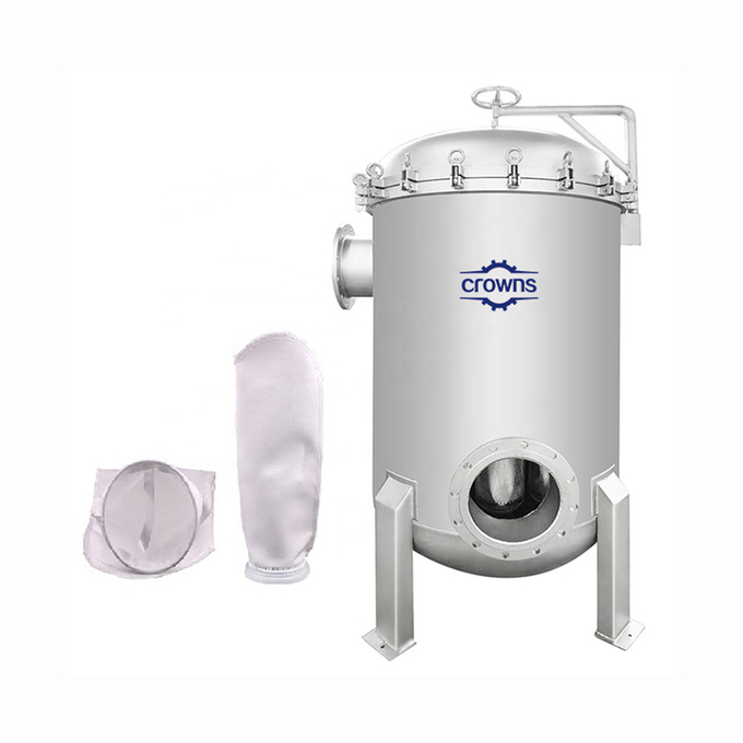 Stainless Steel Bag Filter Housing For Car Paint And Electrophoretic Paint Filtration Multi Bag Filter