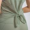 Buy cheap Fashion Running Sports Ladies Yoga Tops Quick Dry Sleeveless T - Shirt Women Open Back from wholesalers