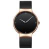 Buy cheap Black Dial Black Stainless Steel Strap Watch , Stainless Steel Back Quartz Watch from wholesalers
