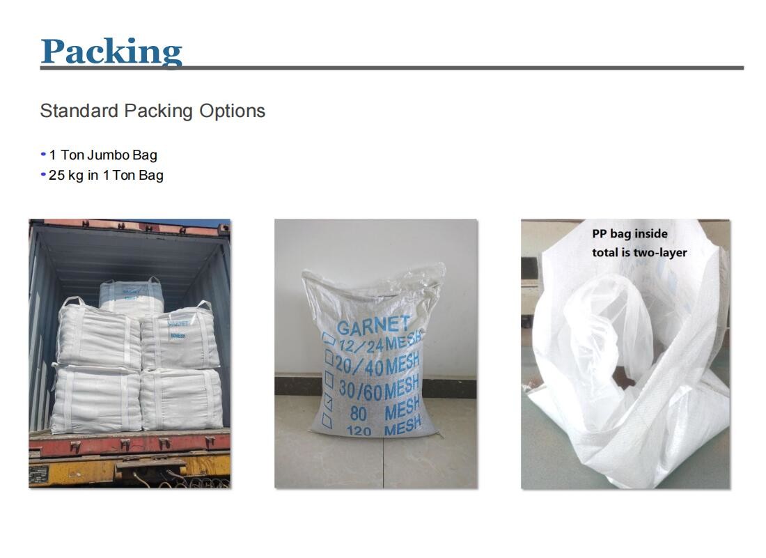 Garnet Sand mesh 20/40 Abrasive for Sandblasting: Natural Abrasive medium, Mohs 7.0-7.5, Sa2.5-3