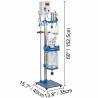 Buy cheap 5L Laboratory Glass Reactor, Jacketed Glass Reactor from wholesalers