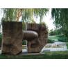 Buy cheap Red Granite sculpture in park from wholesalers