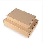 Durable corrugated cardboard boxes in various colors and sizes Brown packaging