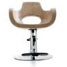 Buy cheap Cream Portable Hair Stylist Chair / Pu Leather Salon Barber Chair 23.5" Width from wholesalers