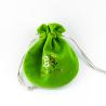 Buy cheap Embossed Logo Fabric Drawstring Gift Bags Small Velvet Jewelry Bags from wholesalers