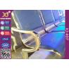 Buy cheap Powder Coated Steel Tube Beam Waiting Area Chairs , Waiting Area Seating With Armrest from wholesalers