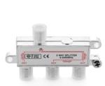 Nickel Plated 5-2400MHZ TV Antenna Splitter With Zinc Die-Cast Housing