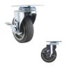 Buy cheap 100mm Wheel TPR Swivel Side Brake Medium Duty Casters from wholesalers