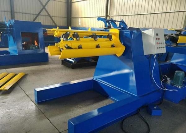 Buy cheap 7 Ton Bearing Hydraulic Decoiler Machine , Low Noise Sheet Metal Folder from wholesalers
