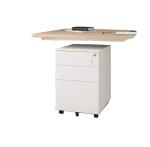 Offic Steel Storage Mobile File Cabinets 3 Drawer Pedestal Movable Mobile