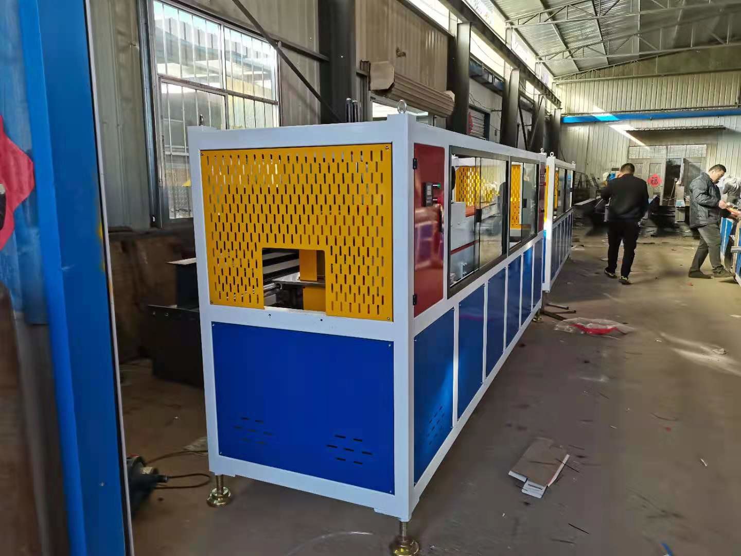 Hot Stamping Plastic Profile Extrusion Line 300mm Width PVC Profile Extruder