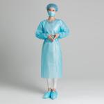 Buy cheap Waterproof 40gsm CPE Disposable Medical Isolation Gown from wholesalers