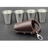 Buy cheap High Grade Metal Wine Cup Pu Skin Pat For Men European Style Logo Printable from wholesalers