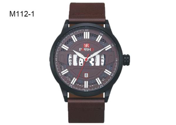 Buy cheap Men's Quartz Watch Water Proof PU Leather Strap Hot Sale Wrist Watch M112 from wholesalers