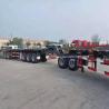 Buy cheap 100 Ton 8 Axles Q345B 40ft Carbon Steel Flatbed Trailers from wholesalers