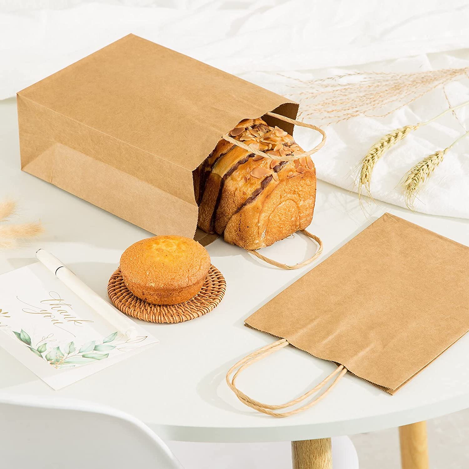 Custom Takeaway Food Packaging Kraft Paper Bag for Fast Food Take Away POTATO CHIPS