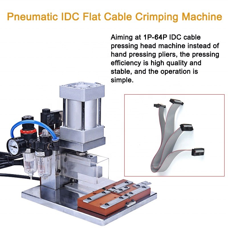 Buy cheap Adjustable IDC Flat Cable Connector Crimping Machine 2P-64P On-line Support and Crimping from wholesalers