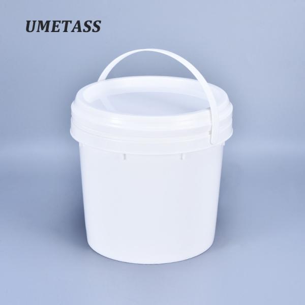 Food Grade Plastic Container Round Bucket With Handle And Lid Good Sealing 100%