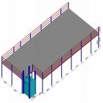 8 Tons Storage Mezzanine Platforms Loft Industrial Steel Mezzanine