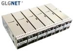 Copper Alloy QSFP Cage QSFP28 Connector 2x6 Multiple Port Outer Light Pipe