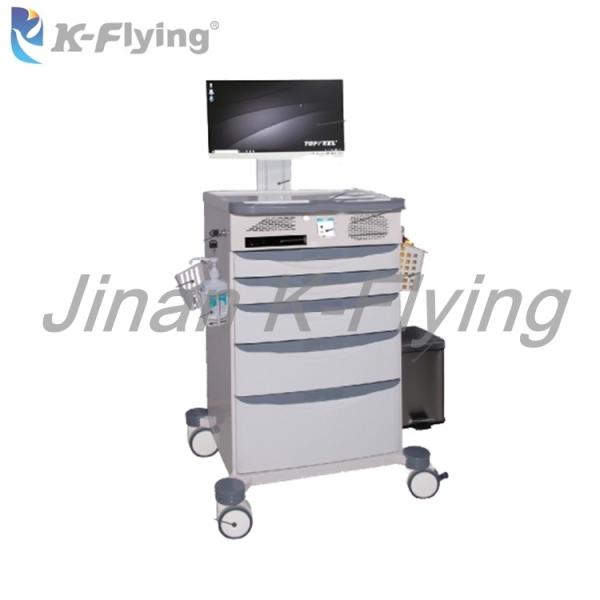 Buy cheap ABS Lithium Battery Medical Trolley Cart Hospital Patient Care Wireless Nursing Trolley from wholesalers