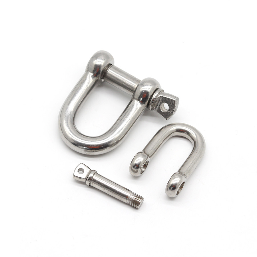 Us Type Stainless Steel Dee Shackle 304 316 Heavy Duty Swivel Shackle