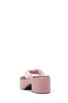 Lotus Pink Womens Wedge Heeled Shoes