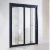 Buy cheap Three Tracks Black Aluminium Frame Glass Doors Foldable 2.0mm Thick from wholesalers