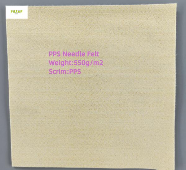 Buy cheap 450gsm - 550gsm Industrial Filter Cloth PPS Needle Felt For Filter Bag from wholesalers