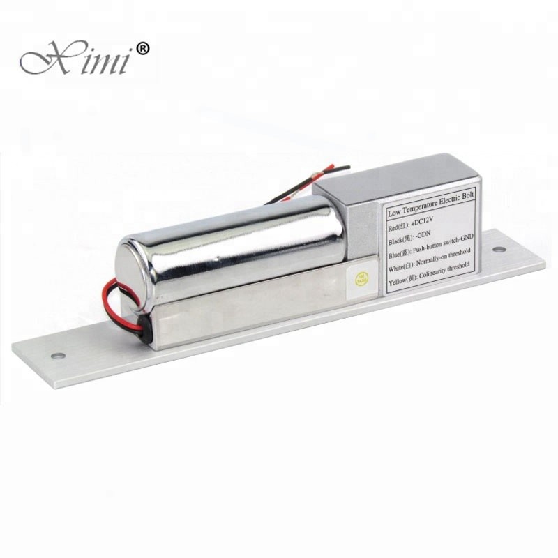 Cheap Price 800KG Holder Force Electric Bolt Lock For Access Control System Low Temperature Glass Door Lock