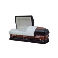 Buy cheap 16 guage steel metal casket , american style funeral coffin MC003 product