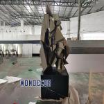 Hot selling large-scale abstract outdoor square geometric metal art geometric