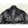 Buy cheap Womens Black Textured Faux Fur Chubby Coat With Funnel Collar High Fashion TW75507 from wholesalers