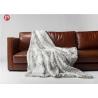 Buy cheap Home Faux Fur Blanket Snow Leopard Fancy Throw Warm Harmless used in high-end hotels from wholesalers