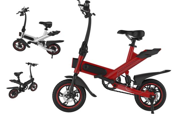 Buy cheap Multifunctional Portable Electric Bike , Black / Red One Second Folding Bicycle from wholesalers