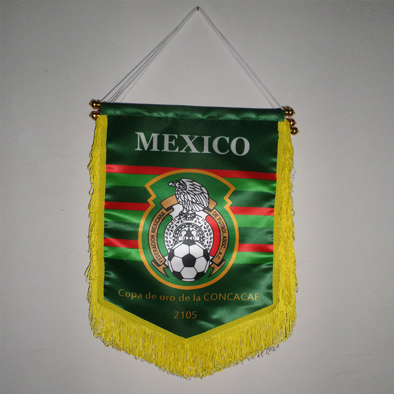 Club National Custom Wall Flag Hot cut Non Woven Satin Material