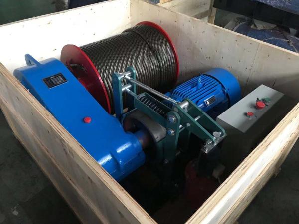 Quality 30 Ton Maximum Lifting Weight Electric Wire Rope Winch 6 - 9 M/Min Cable Rated Speed for sale