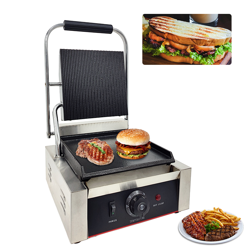 Single Head Electric Panini Press Sandwich Maker with NO App-Controlled Functionality
