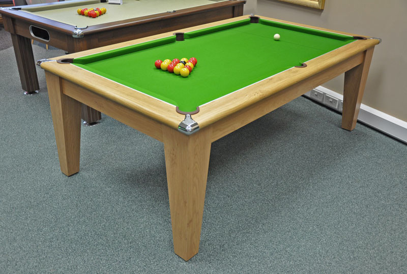 7FT Billiards Game Table Dining Table Wood 2 In 1 Pool Table With Conversion Top