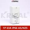 Buy cheap 63A 1Pole IP66 Industrial Outdoor Waterproof Isolating Switch from wholesalers