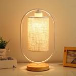 Chinese Style Table Lamp Bedroom Bedside Lights Vintage Wooden table lamp(WH-MTB
