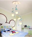 Children bedroom chandeliers modern ins merry-go-round boy girl room chandelier