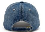 Black Soft Denim Baseball Cap 3D Embroidery Logo Not Faded Not Deformation