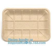 Buy cheap corn starch plastic round food tray food tray with lid Biodegradable Plastic product