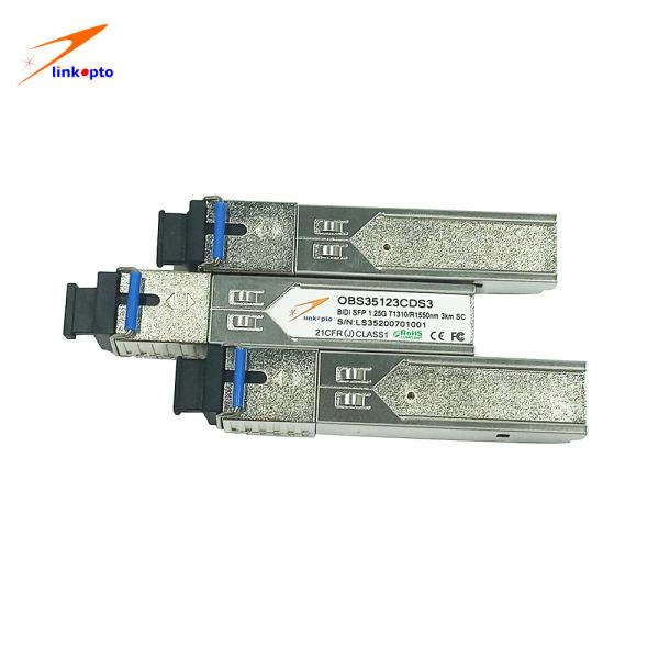 Buy cheap 1.25G SC Connector 3km BIDI SFP Optical Module ISO9001 from wholesalers